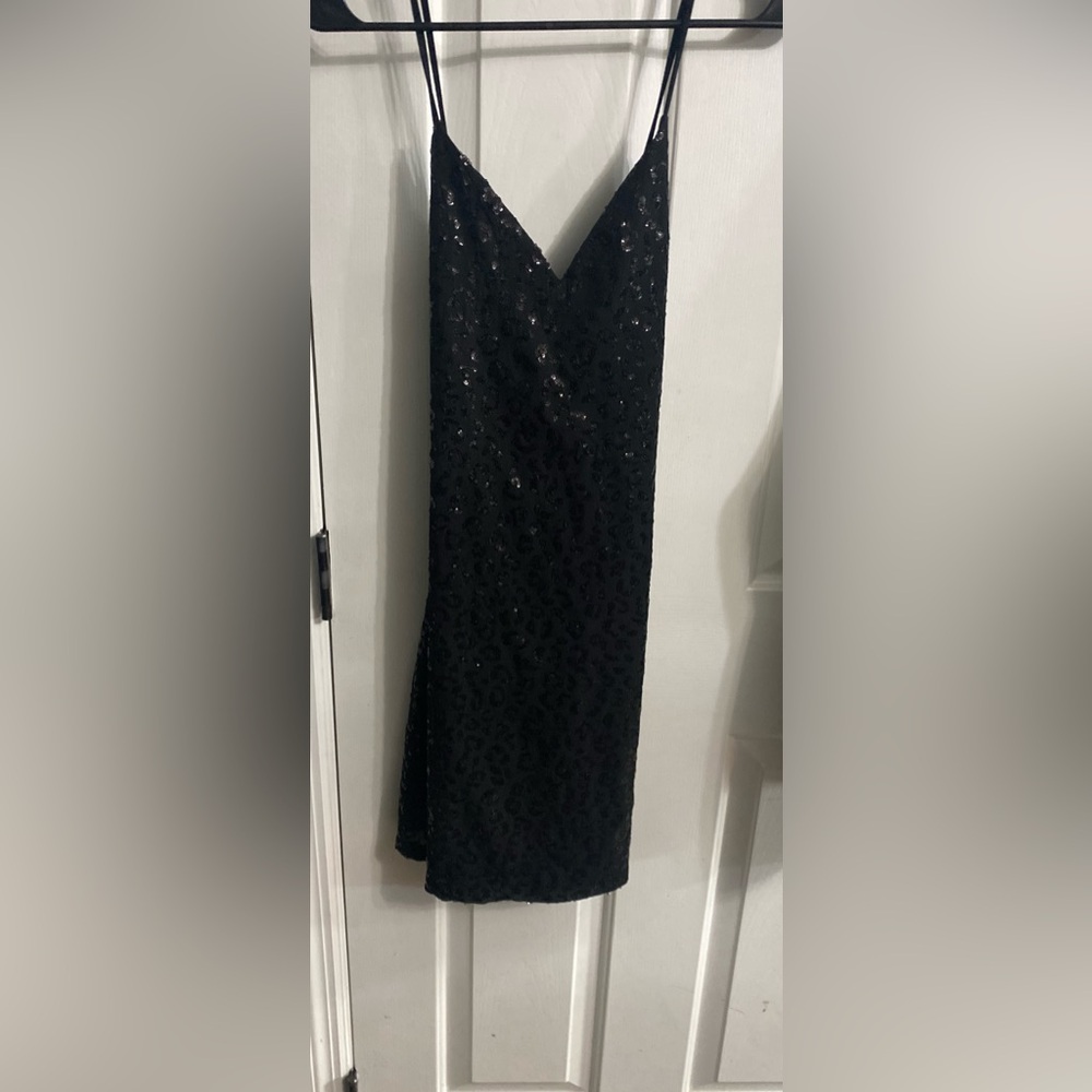 The Limited Elegant Black Sequin Dress
